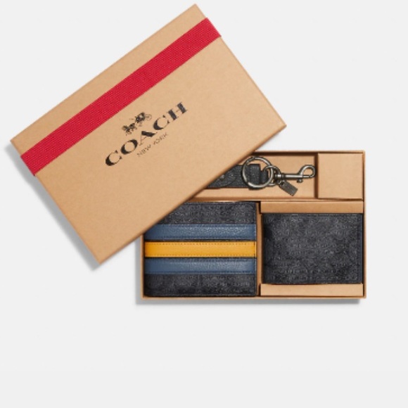 NWT Coach Men’s 3 in-1 Wallet boxed Gift set - Picture 6 of 6